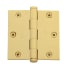 Baldwin 3-1/2" Wide Plain Bearing Square Corner Mortise Door Hinge from the Estate Collection - Single Hinge
